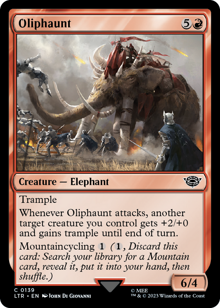 Oliphaunt (LTR-139) - The Lord of the Rings: Tales of Middle-earth Foil
