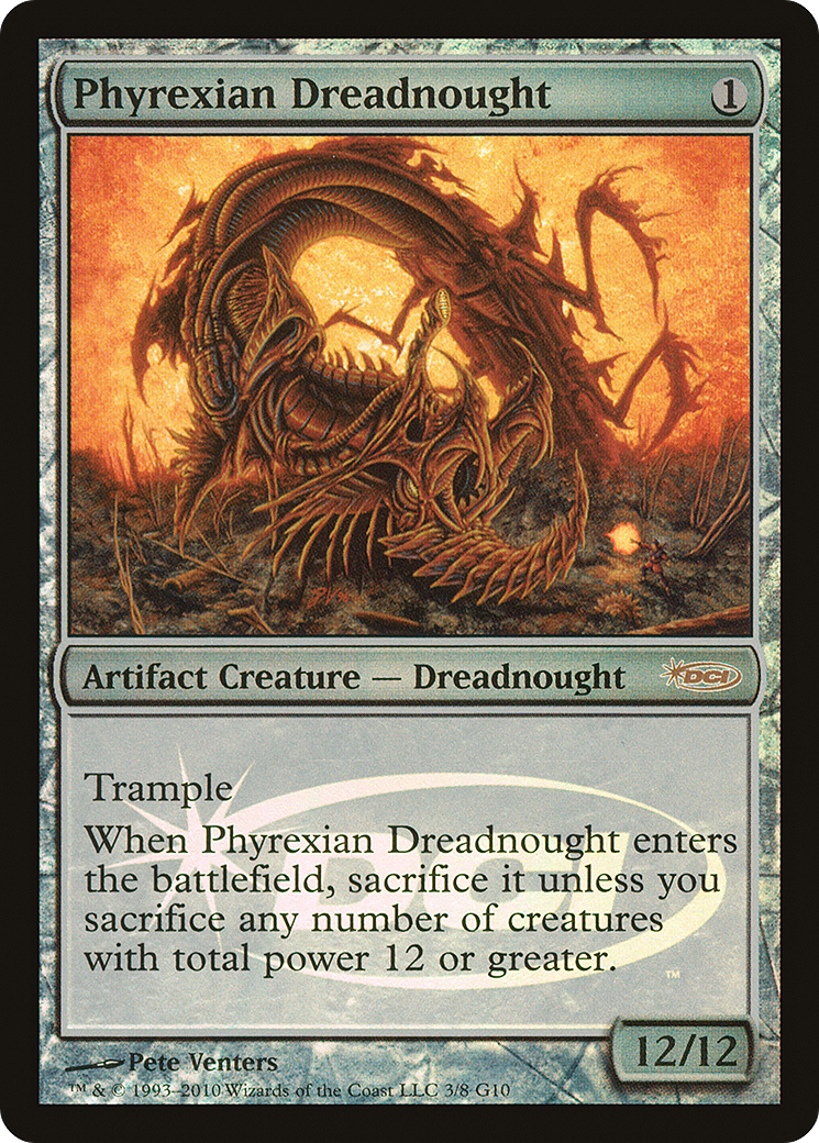 Phyrexian Dreadnought (JDG-003) - Judge Gift Cards 2010 Foil