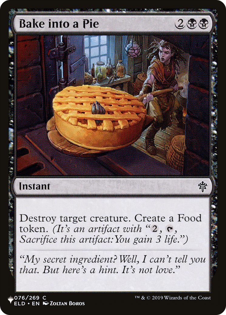 Bake into a Pie (LIST-076/269) - The List