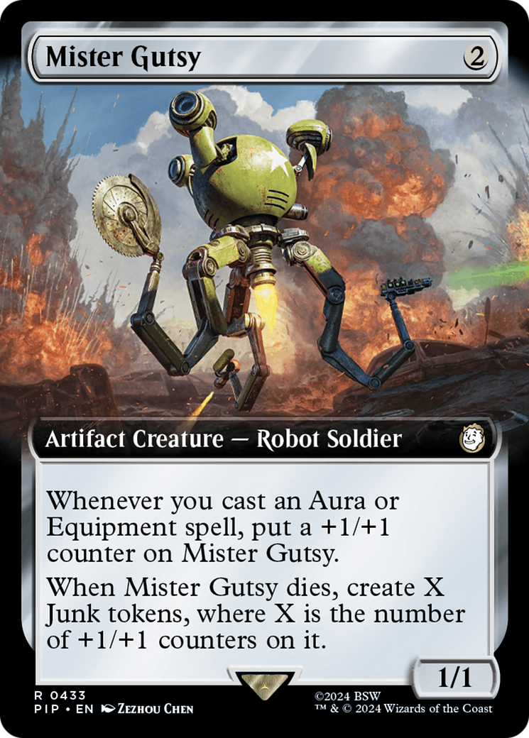 Mister Gutsy (Extended Art) (PIP-433) - Fallout: (Extended Art) Foil