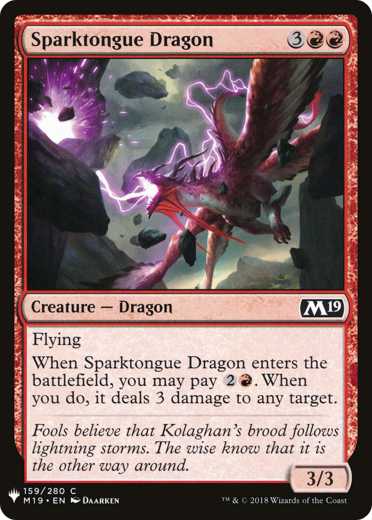 Sparktongue Dragon (LIST-M19-159) - The List