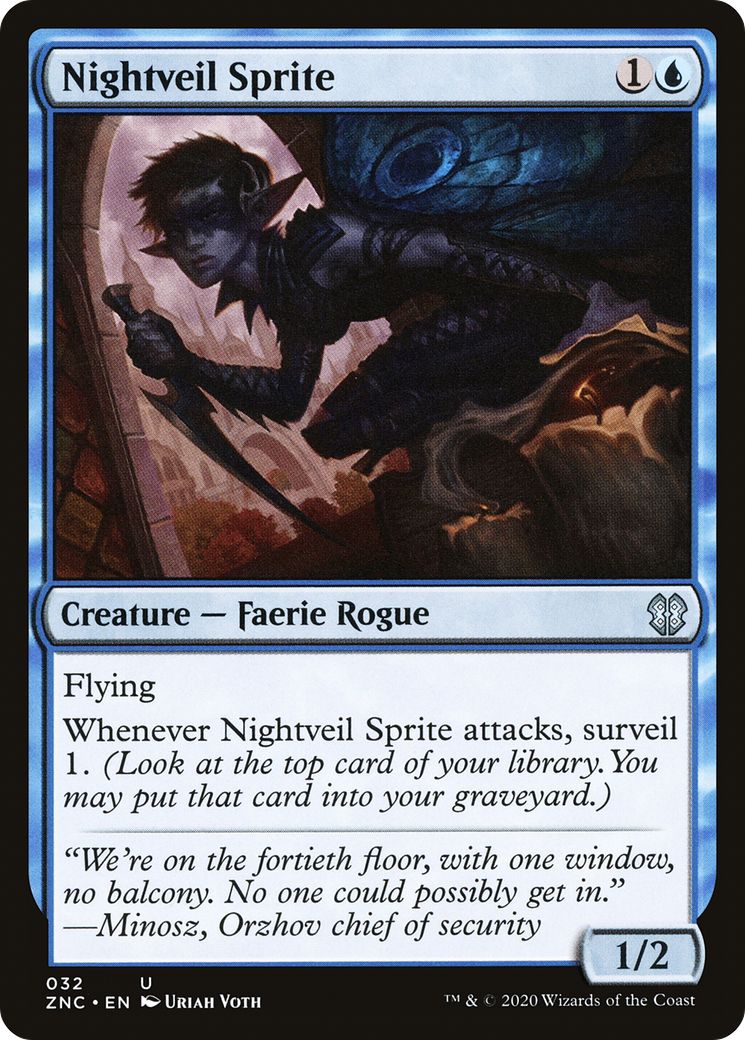 Sprite voile nocturne (ZNC-032) - Commandant ascendant de Zendikar