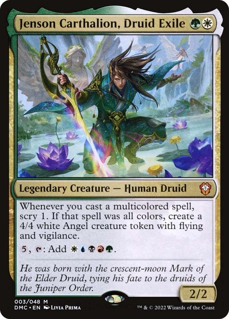Jenson Carthalion, Druide Exilé (DMC-003) - Commandant Uni Dominaria Foil