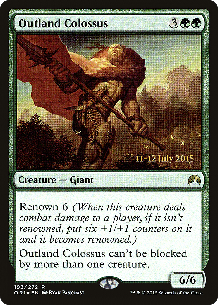 Outland Colossus (PRE-193S) - Magic Origins Promos Foil