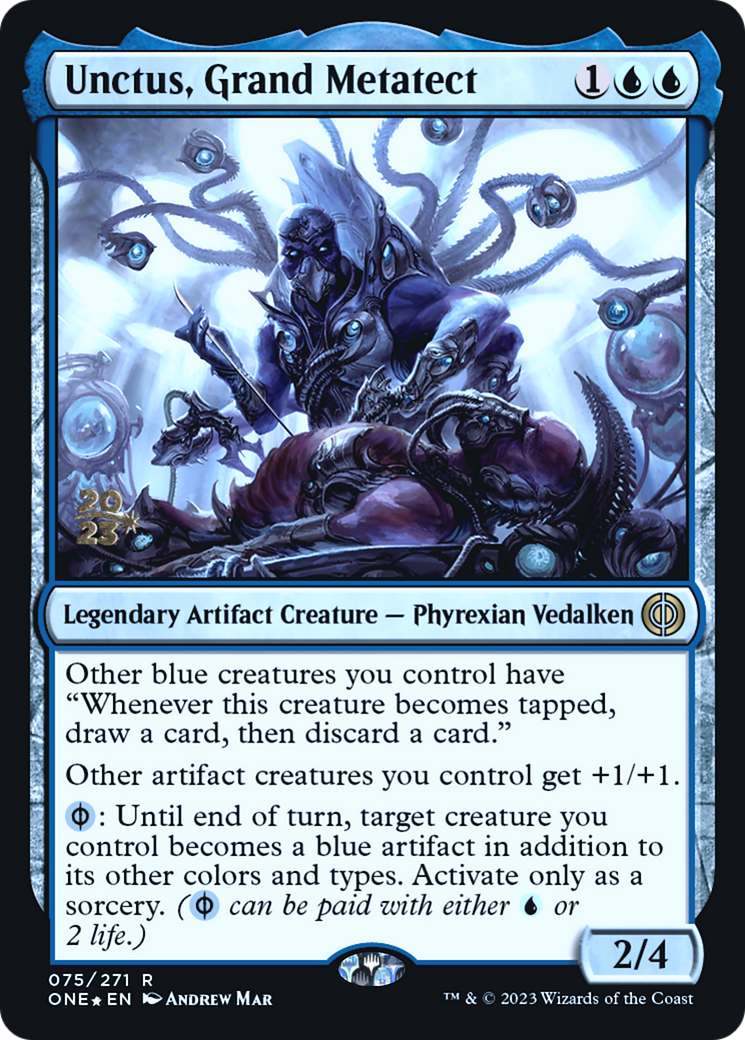 Unctus, Grand Metatect (PRE-75S) - Phyrexia: All Will Be One Promos Foil