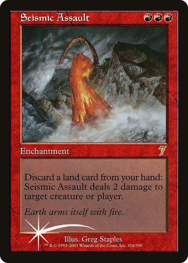 Seismic Assault (7ED-216★) - Seventh Edition Foil