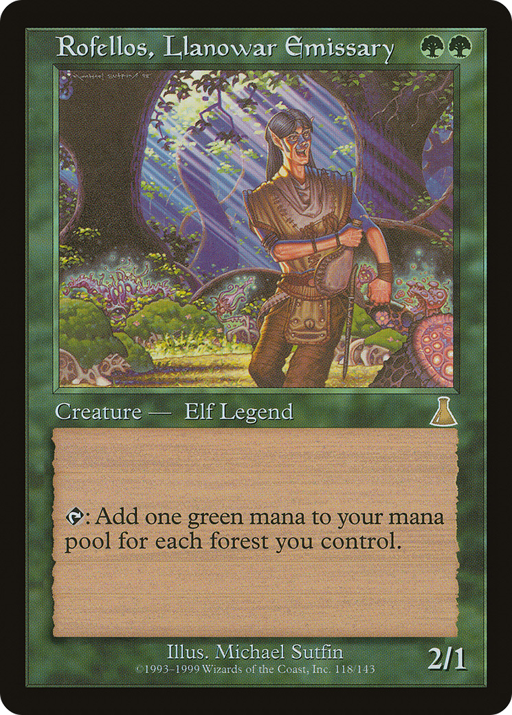 Rofellos, émissaire de Llanowar (UDS-118) - Le destin d'Urza