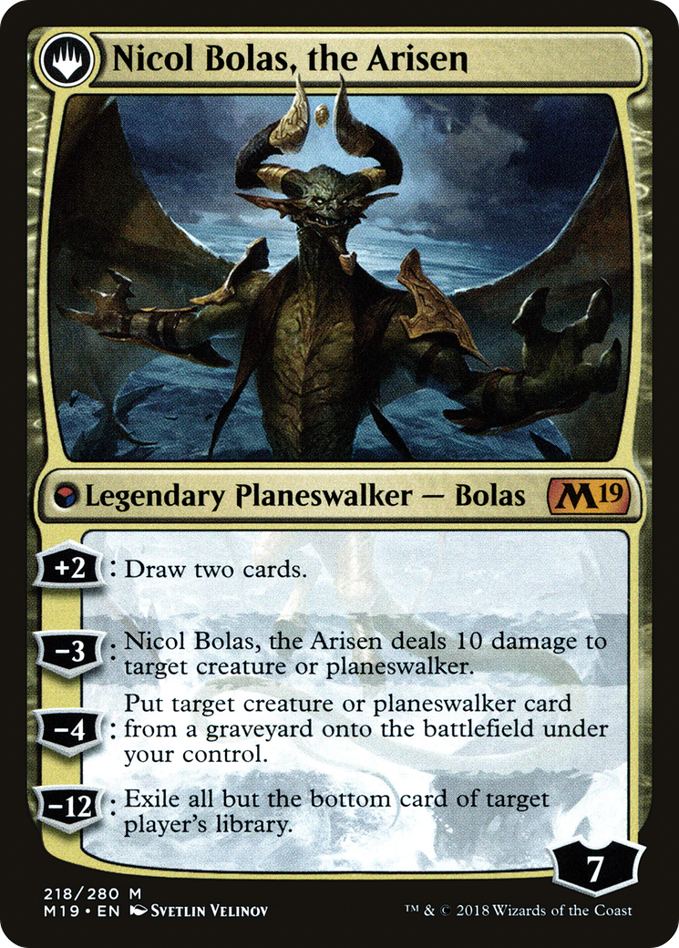 Nicol Bolas, le Ravageur // Nicol Bolas, l'Ascensionné (PM19-218S) - Coffret de base 2019 Promos : (originpwdfc) Foil