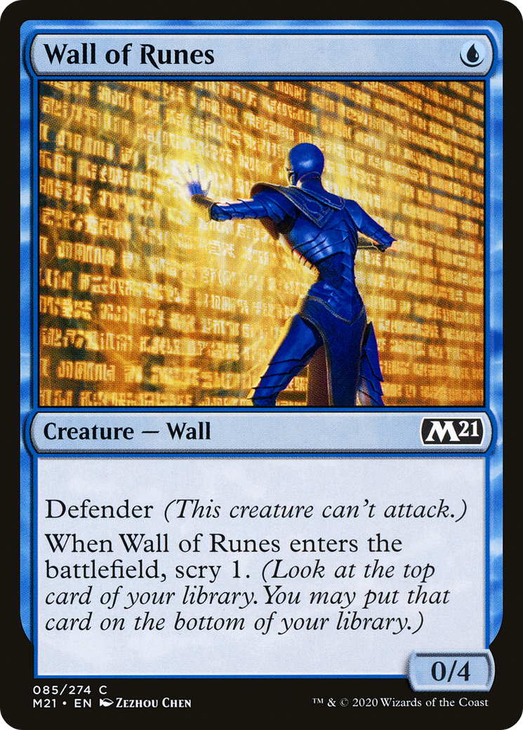 Wall of Runes (M21-085) - Core Set 2021