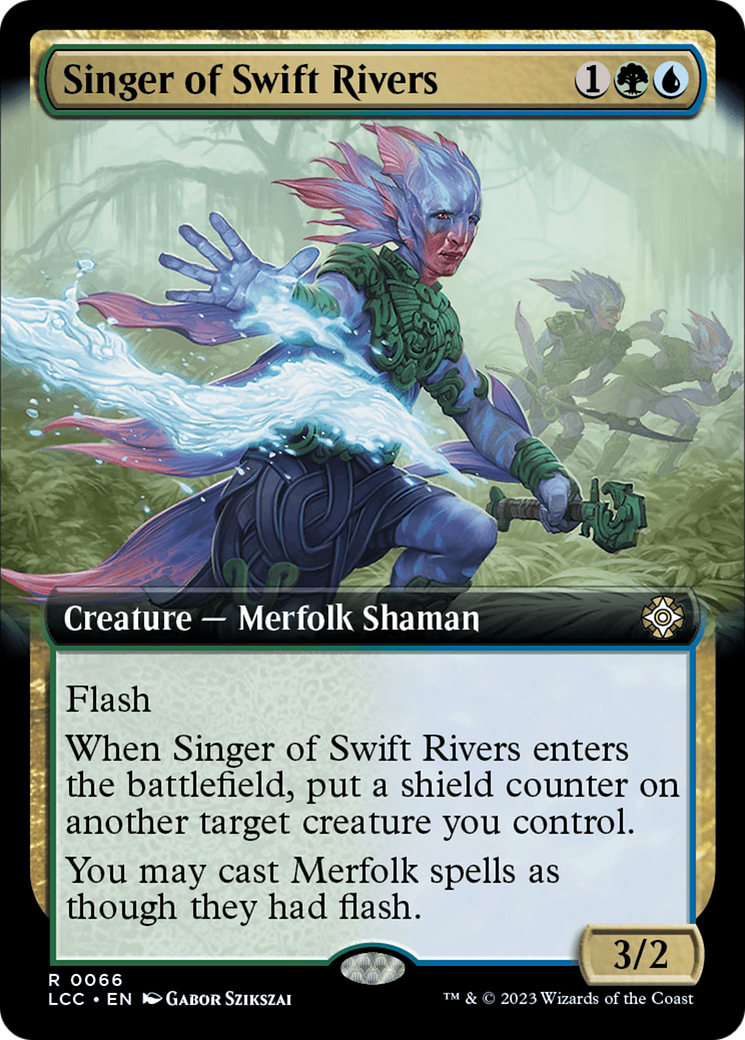 Singer of Swift Rivers (Extended Art) (LCC-066) - The Lost Caverns of Ixalan Commander: (Extended Art)