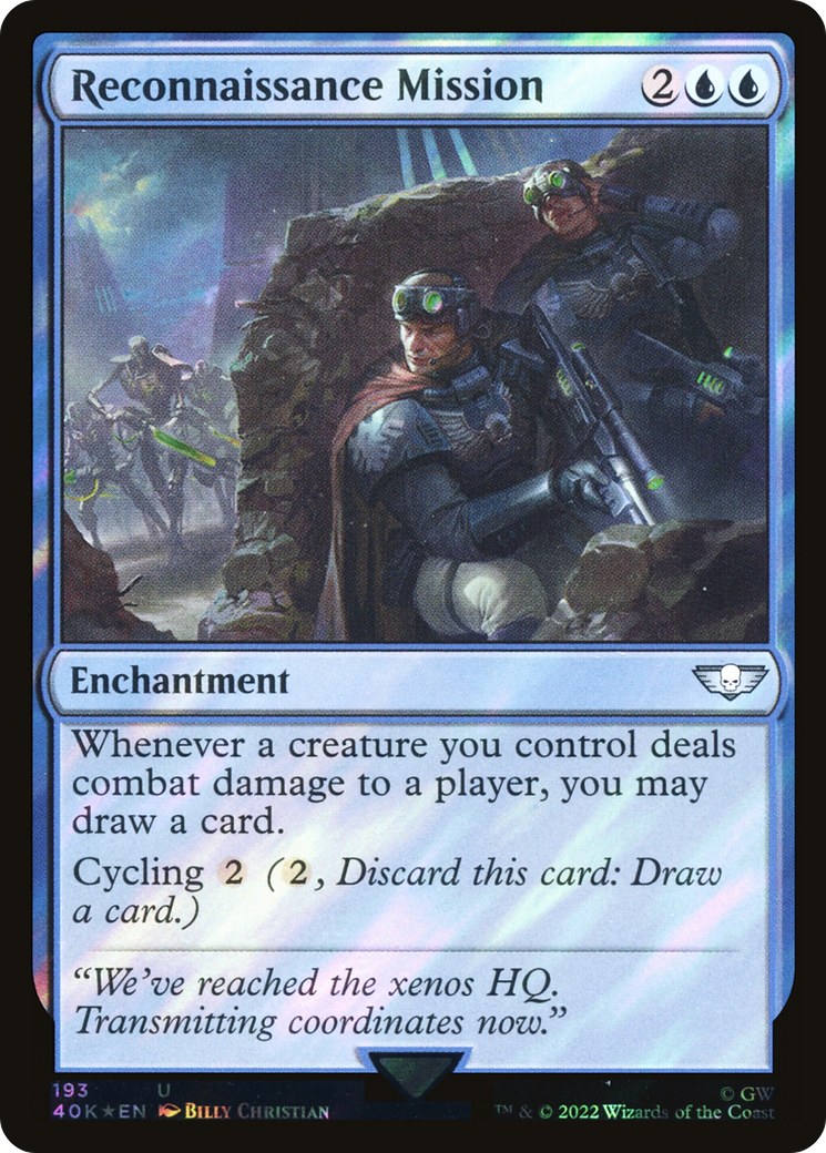 Reconnaissance Mission (Surge Foil) (40K-193★) - Warhammer 40,000 Commander Foil