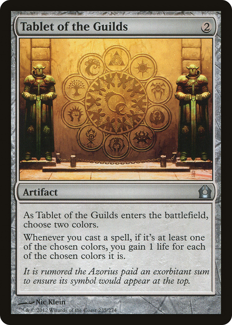 Tablet of the Guilds (RTR-235) - Return to Ravnica