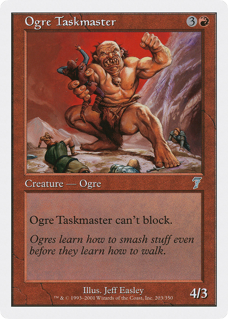 Ogre Taskmaster (7ED-203) - Seventh Edition