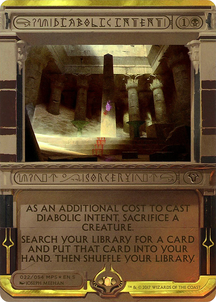 Intention diabolique (MP2-022) - Invocations d'Amonkhet (sans bordure)
