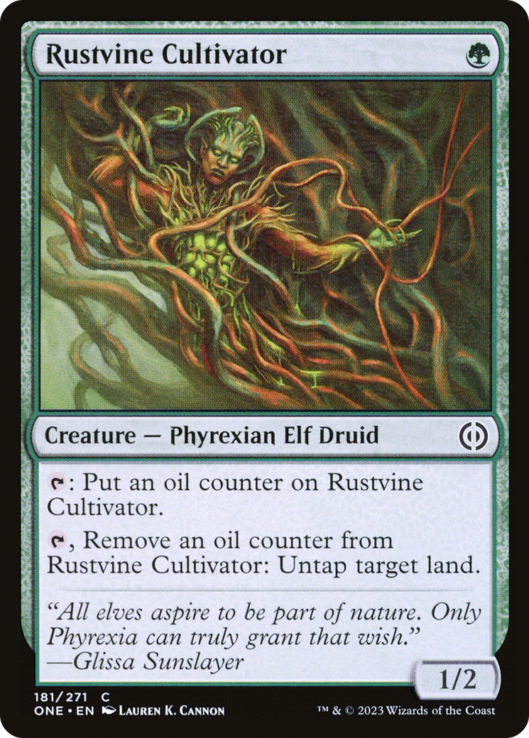 Rustvine Cultivator (ONE-181) - Phyrexia: All Will Be One Foil