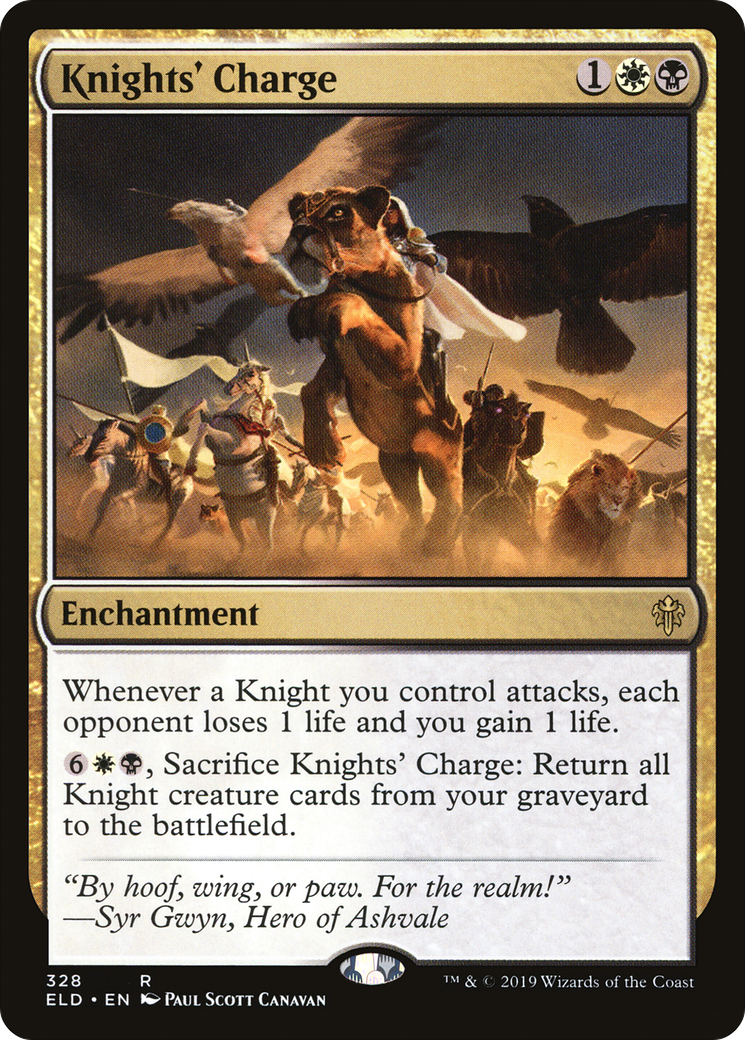 Charge des chevaliers (ELD-328) - Trône d'Eldraine