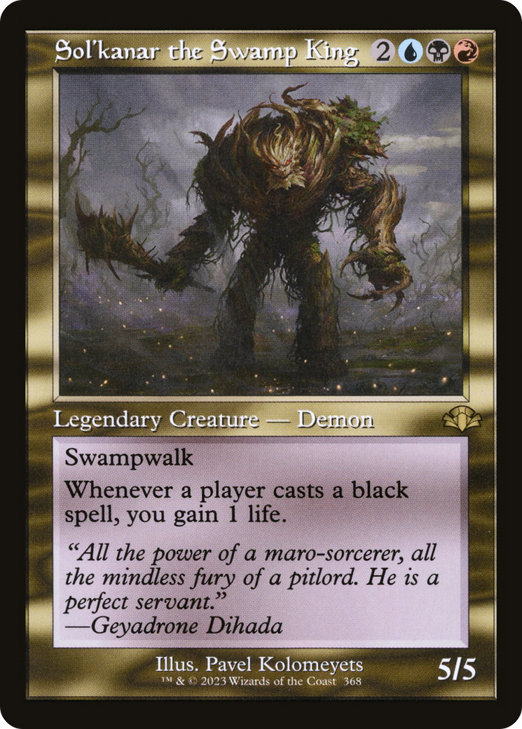 Sol'kanar the Swamp King (Retro Frame) (DMR-368) - Dominaria Remastered Foil