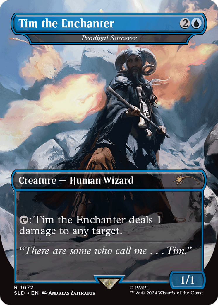 Sorcier prodigue (SLD-1672) - Butin secret / Tim l'enchanteur (sans bordure) Foil