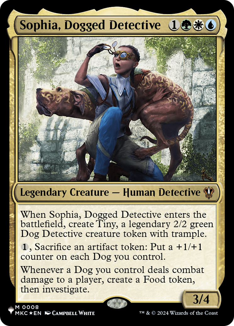 Sophia, Dogged Detective (LIST-MKC-8) - The List