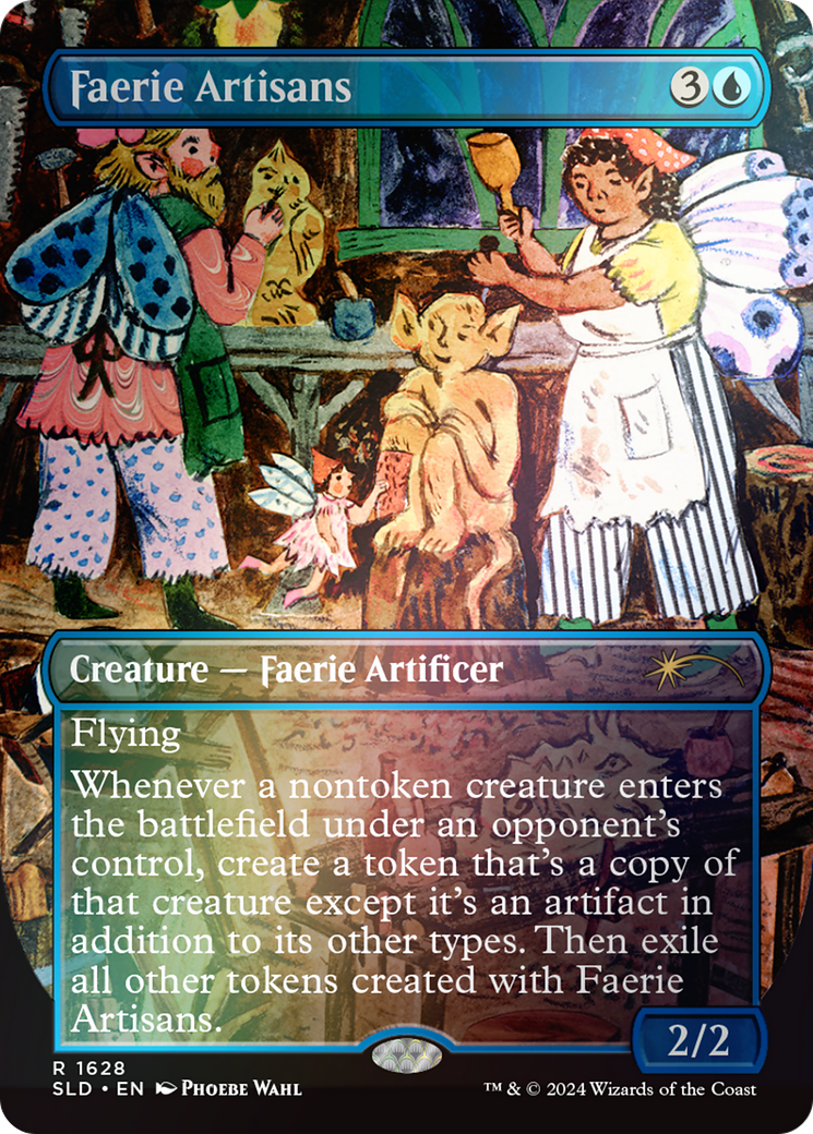 Faerie Artisans (Rainbow Foil) (SLD-1628) - Secret Lair Drop (Borderless) Foil