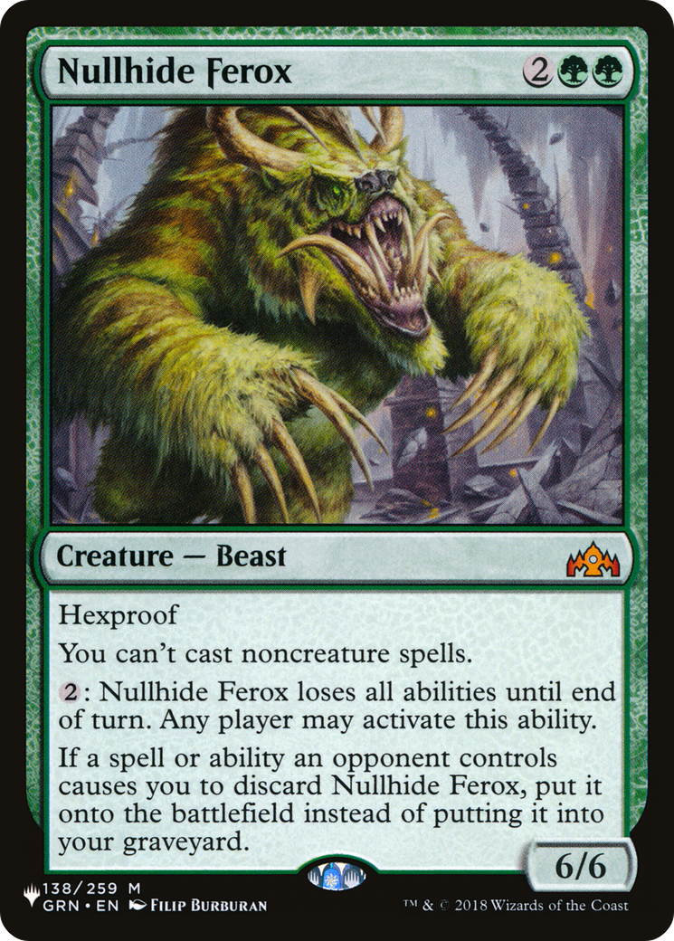Nullhide Ferox (LIST-GRN-138) - The List