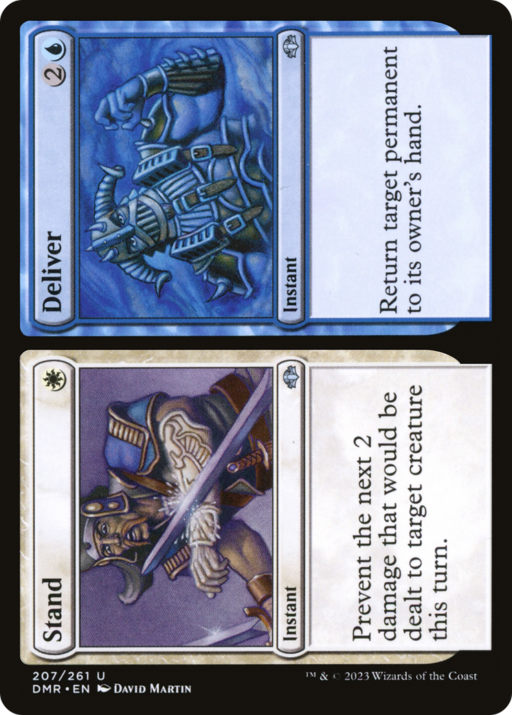 Stand // Deliver (DMR-207) - Dominaria Remastered Foil