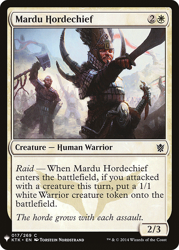 Mardu Hordechief (LIST-KTK-17) - The List