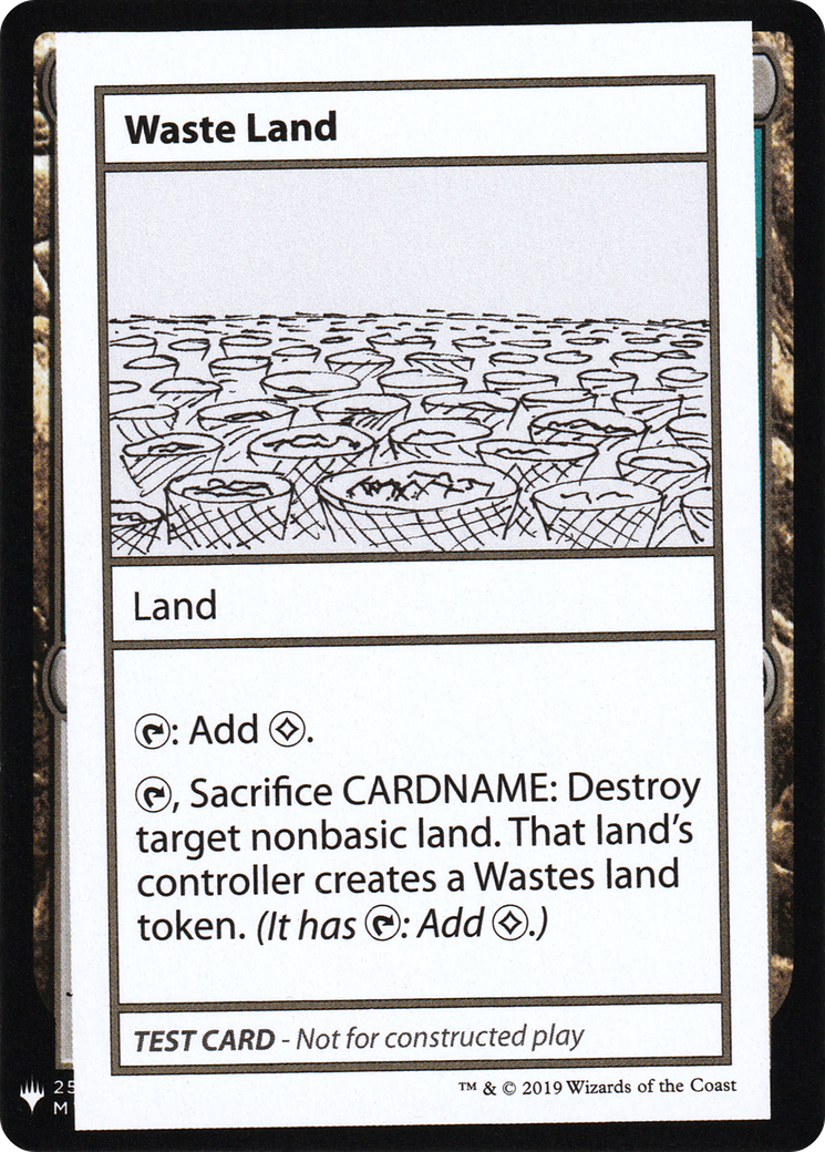 Waste Land (CMB1-) - Mystery Booster Playtest Cards 2019