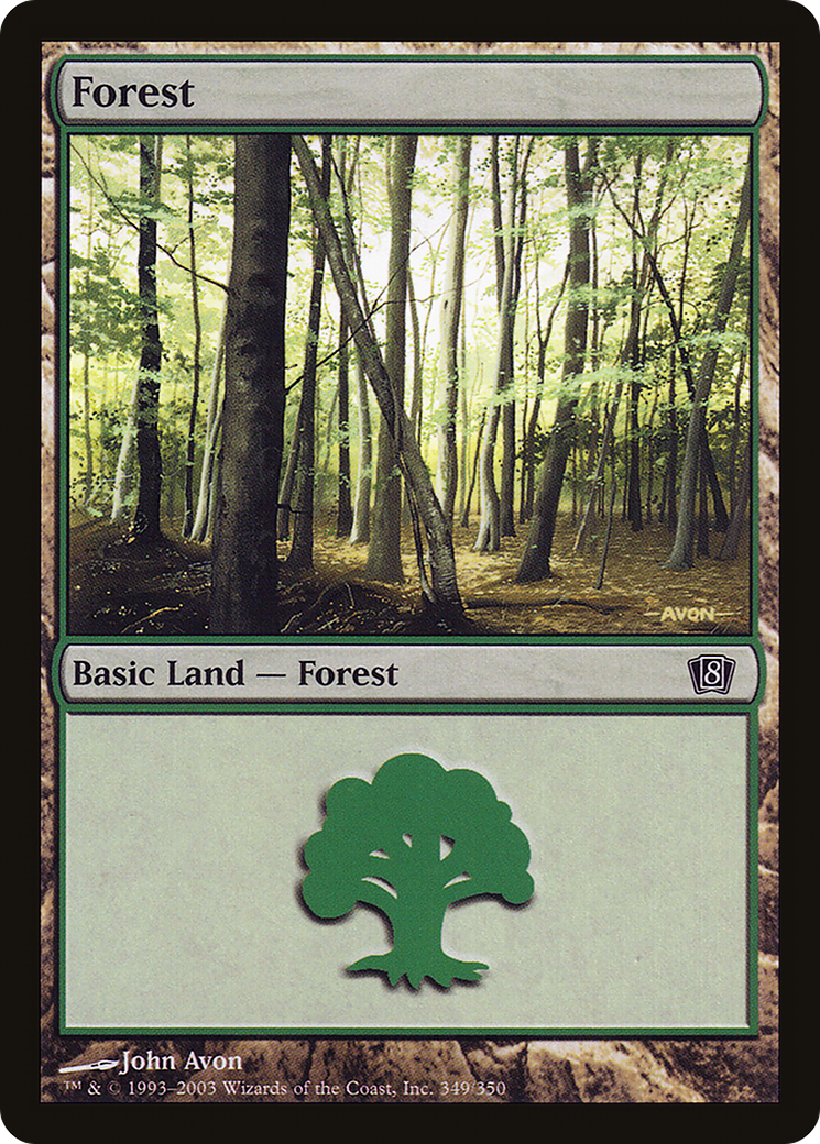Forest (349) (8ED-349★) - Eighth Edition Foil