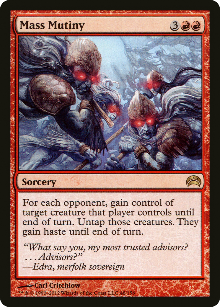 Mass Mutiny (PC2-048) - Planechase 2012 Foil