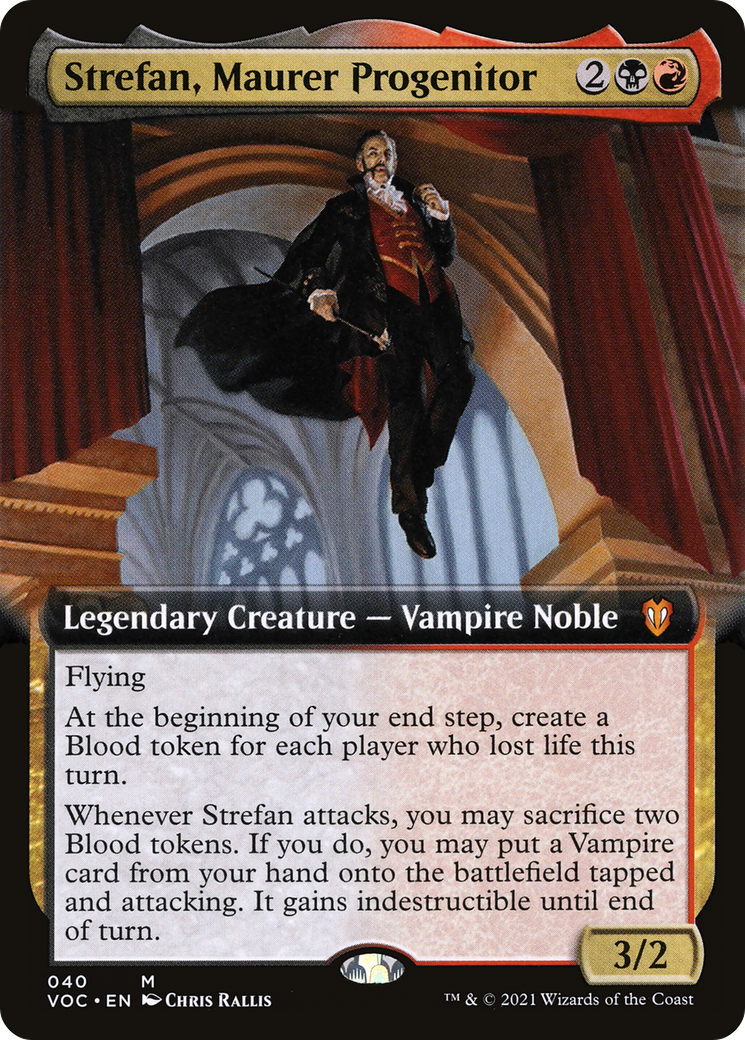 Strefan, Maurer Progenitor (Extended Art) (VOC-040) - Crimson Vow Commander: (Extended Art)