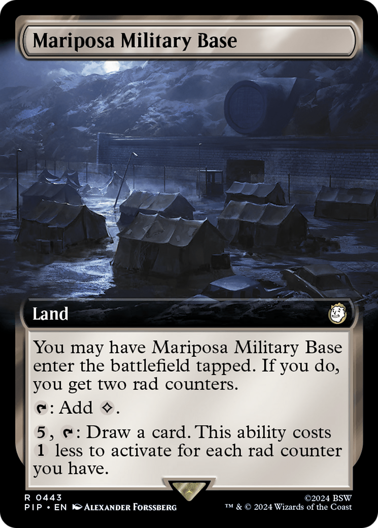 Mariposa Military Base (Extended Art) (PIP-443) - Fallout: (Extended Art) Foil