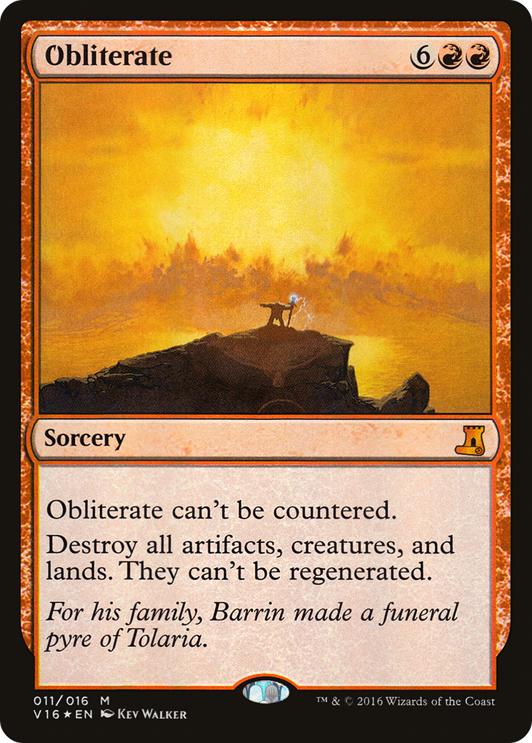 Obliterate (V16-011) - From the Vault : Lore Foil