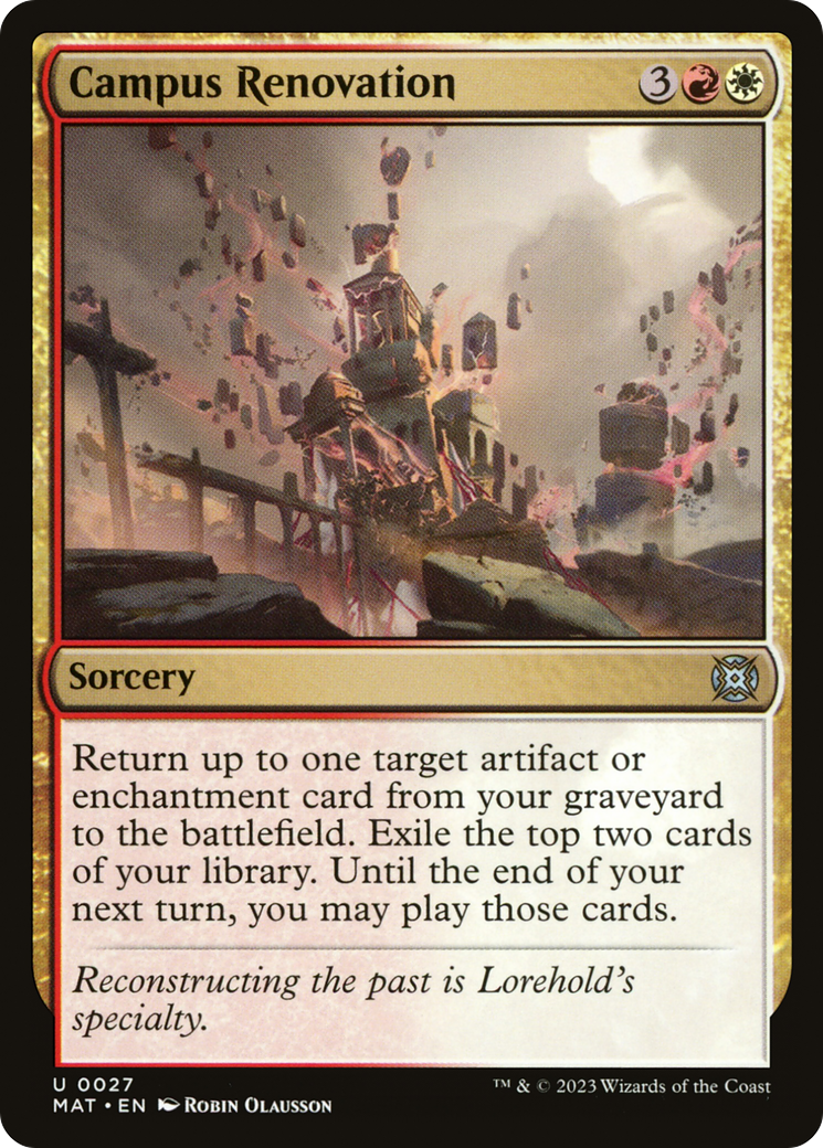 Campus Renovation (MAT-027) - March of the Machine: The Aftermath Foil
