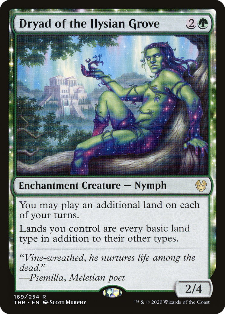 Dryad of the Ilysian Grove (THB-169) - Theros Beyond Death: (enchantment) Foil