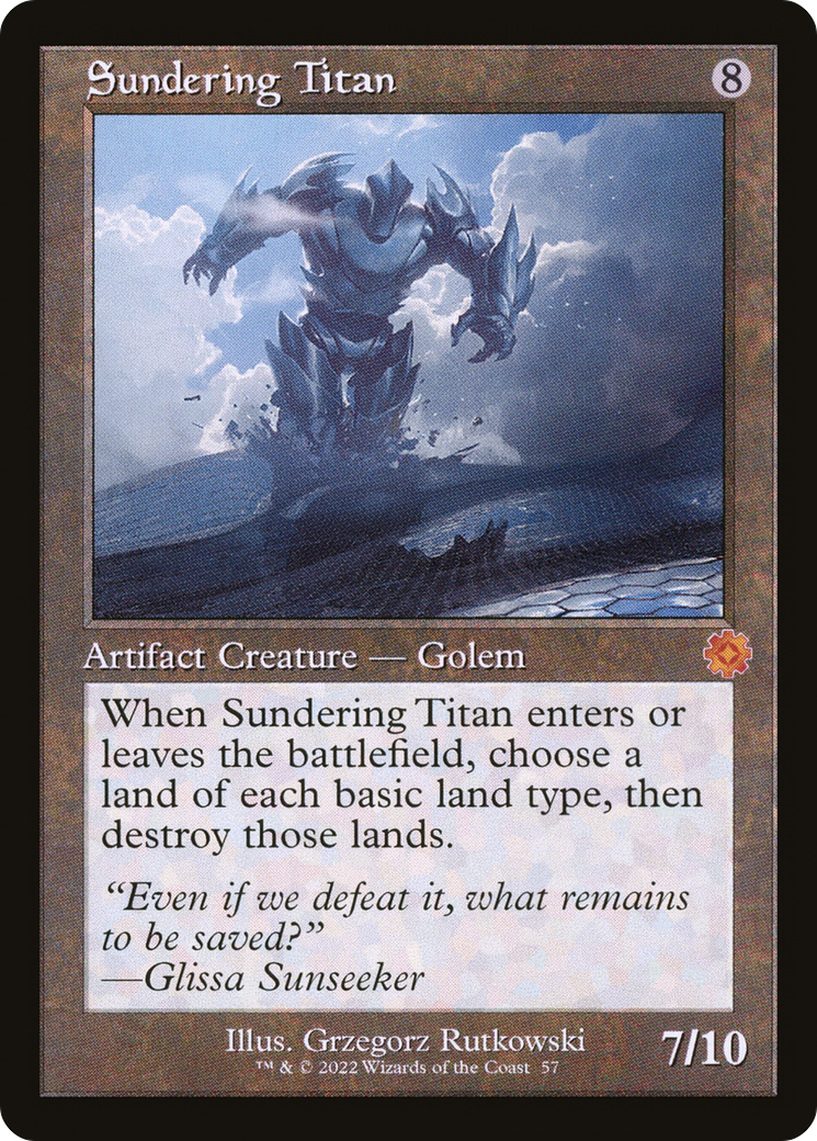 Sundering Titan (BRR-057) - The Brothers' War Retro Artifacts Foil