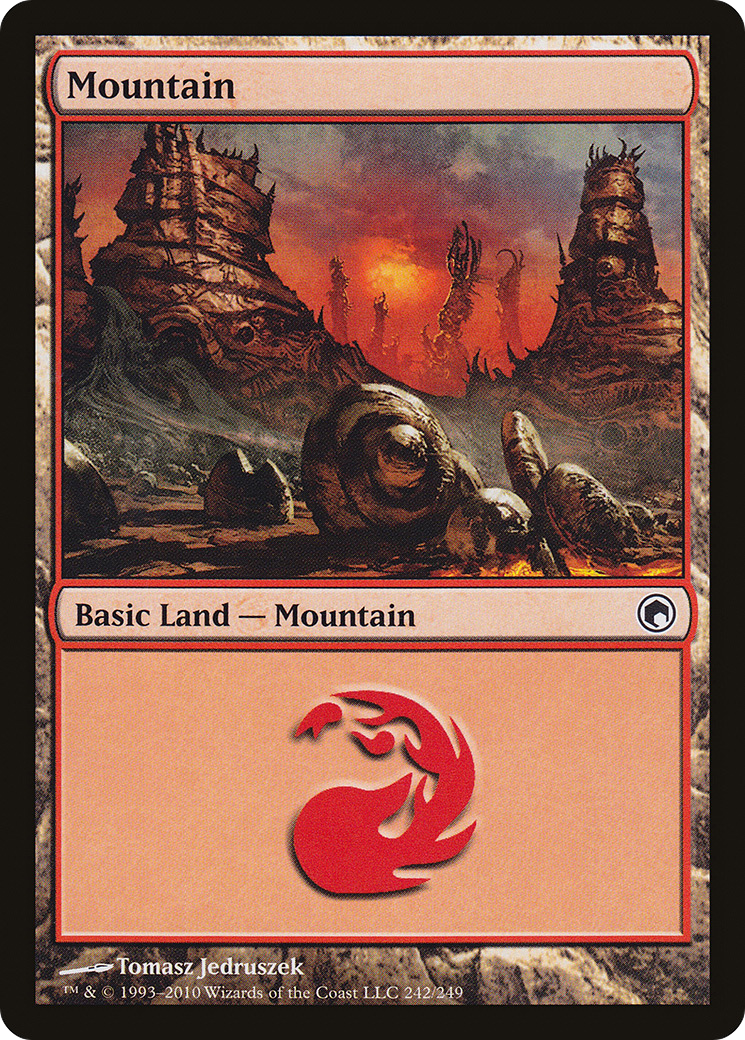 Mountain (242) (SOM-242) - Scars of Mirrodin Foil