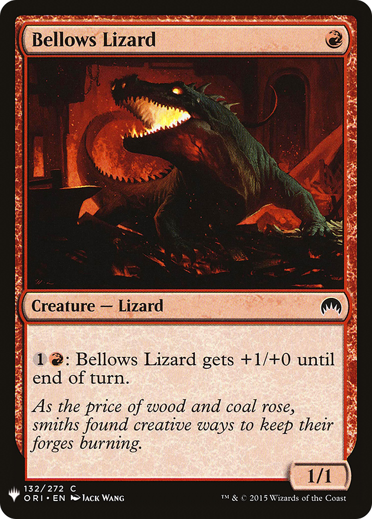 Bellows Lizard (LIST-132) - The List