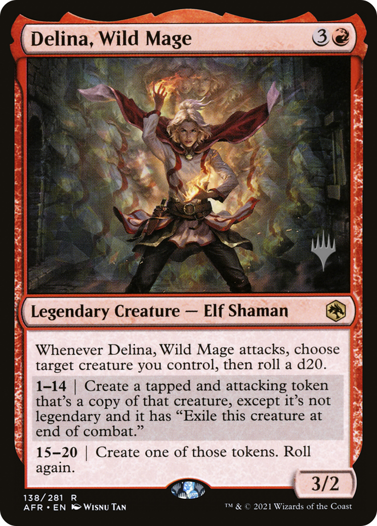 Delina, Mage Sauvage (PAFR-138P) - Aventures dans les Royaumes Oubliés (Promotions)