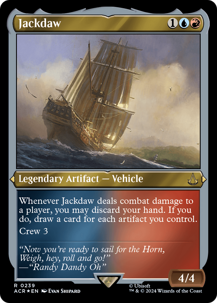 Jackdaw (ACR-239) - Feuille gravée Assassin's Creed