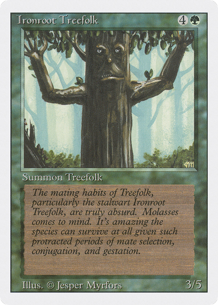 Ironroot Treefolk (3ED-204) - Revised Edition