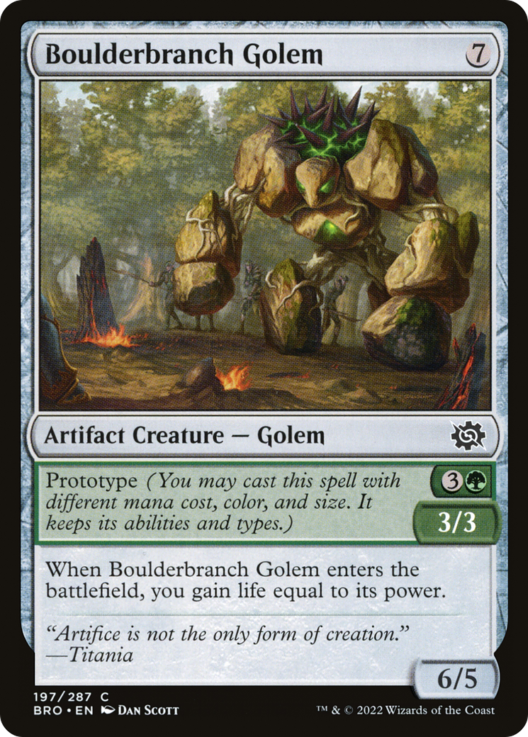 Boulderbranch Golem (BRO-197) - The Brothers' War
