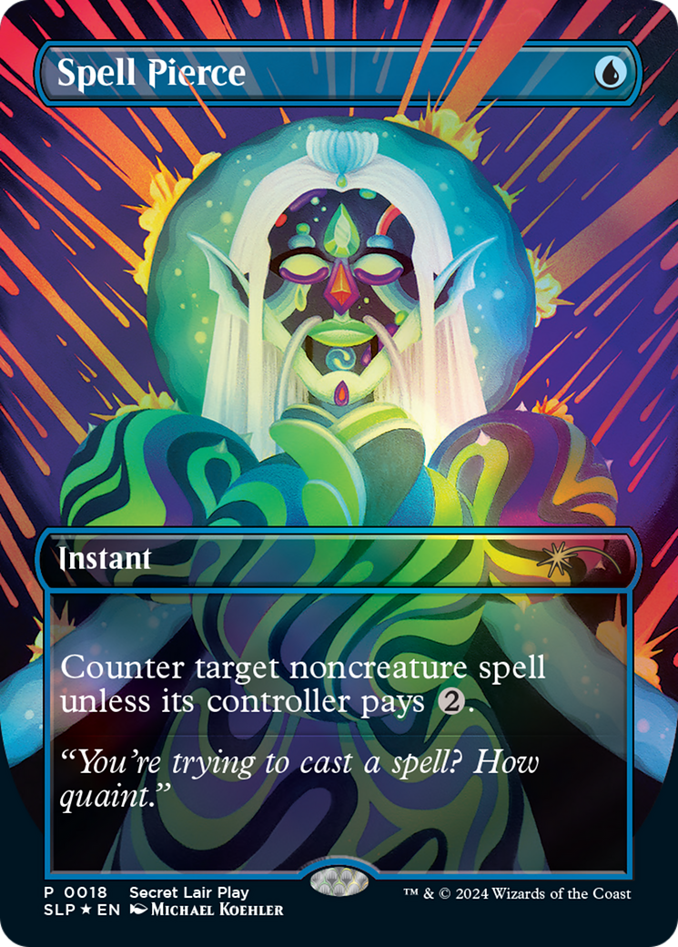 Spell Pierce (SLP-018) - Secret Lair Showdown (Borderless) Foil