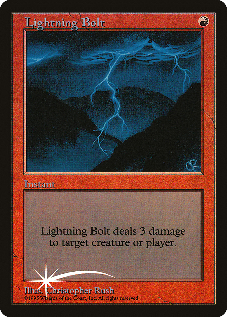 Lightning Bolt (JDG-) - Judge Gift Cards 1998 Foil