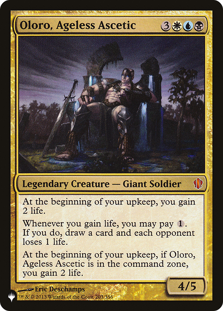 Oloro, Ageless Ascetic (LIST-C13-203) - The List