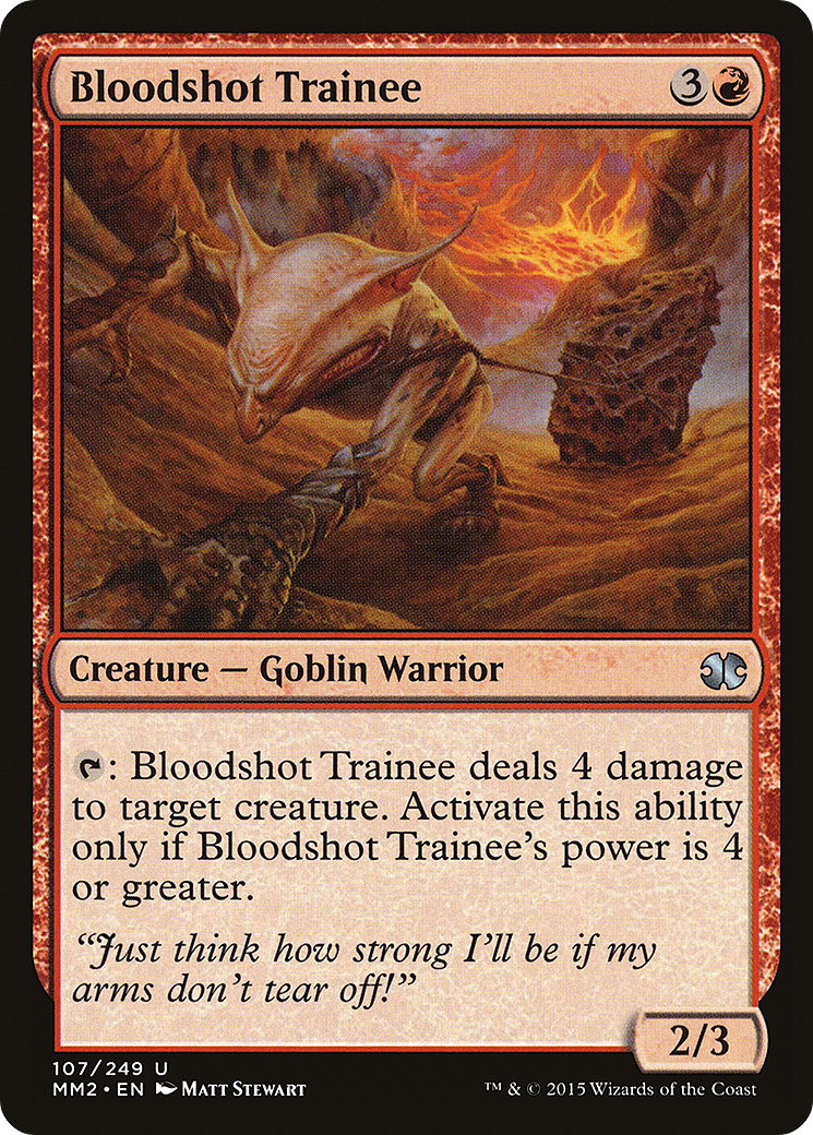 Bloodshot Trainee (MM2-107) - Modern Masters 2015 Foil