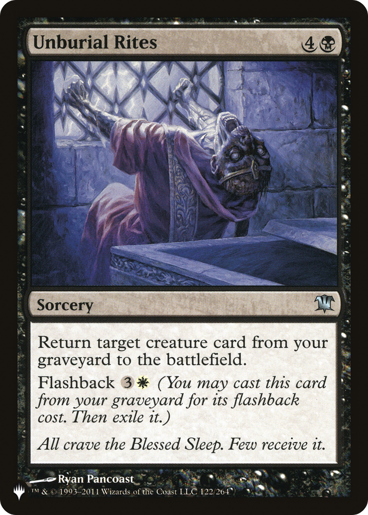 Unburial Rites (LIST-ISD-122) - The List