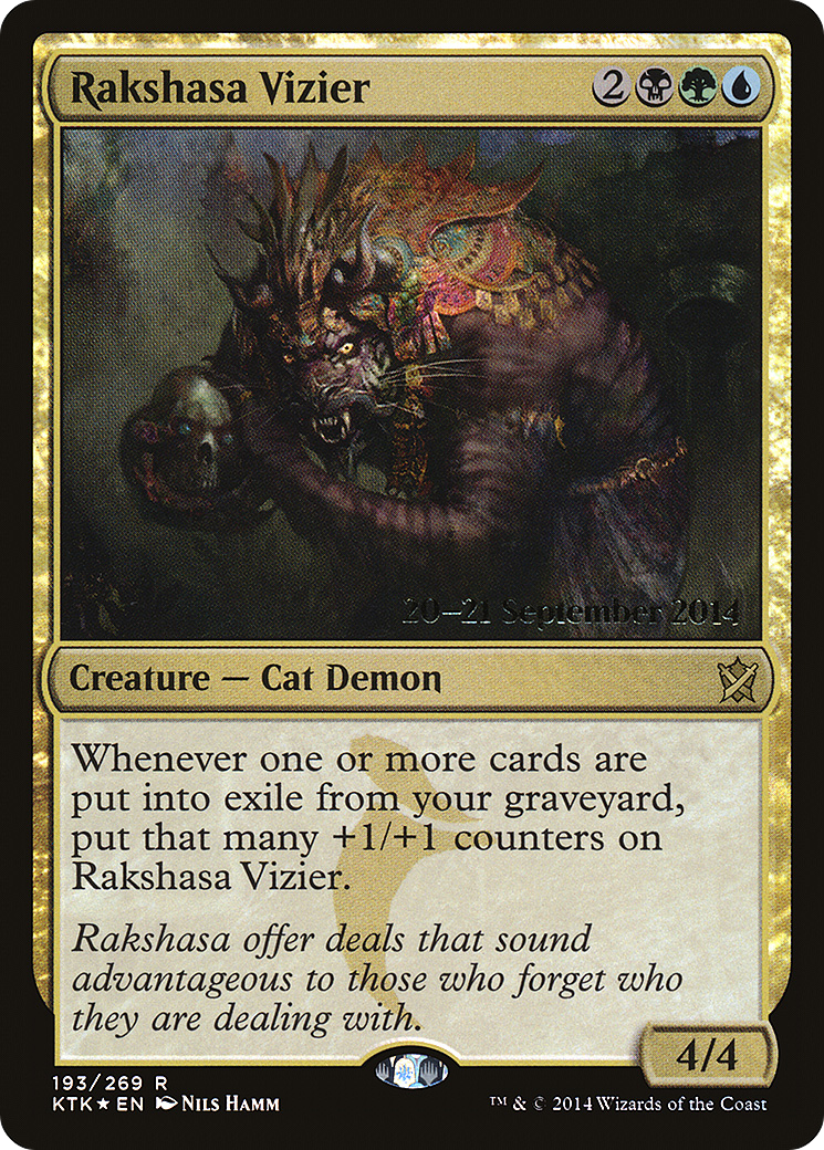Rakshasa Vizir (PKTK-193S) - Carte promotionnelle Les Khans de Tarkir