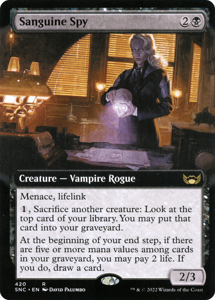 Sanguine Spy (Extended Art) (SNC-420) - Streets of New Capenna: (Extended Art) Foil