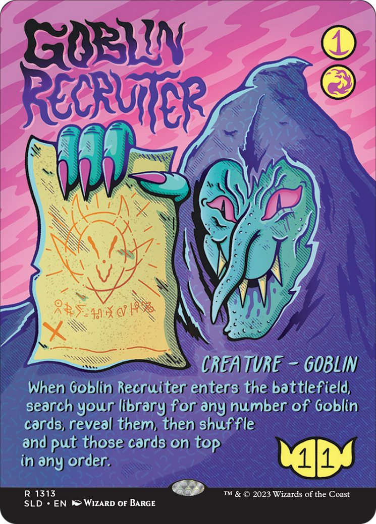 Goblin Recruiter (SLD-1313) - Secret Lair Drop (Borderless)